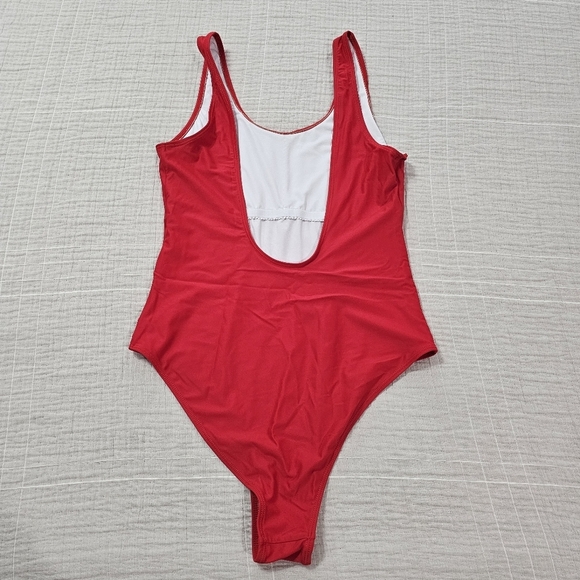 Bellecarrie Retro 80s/90s One Piece High Cut Low Back Swimsuit Size Large - Picture 8 of 11